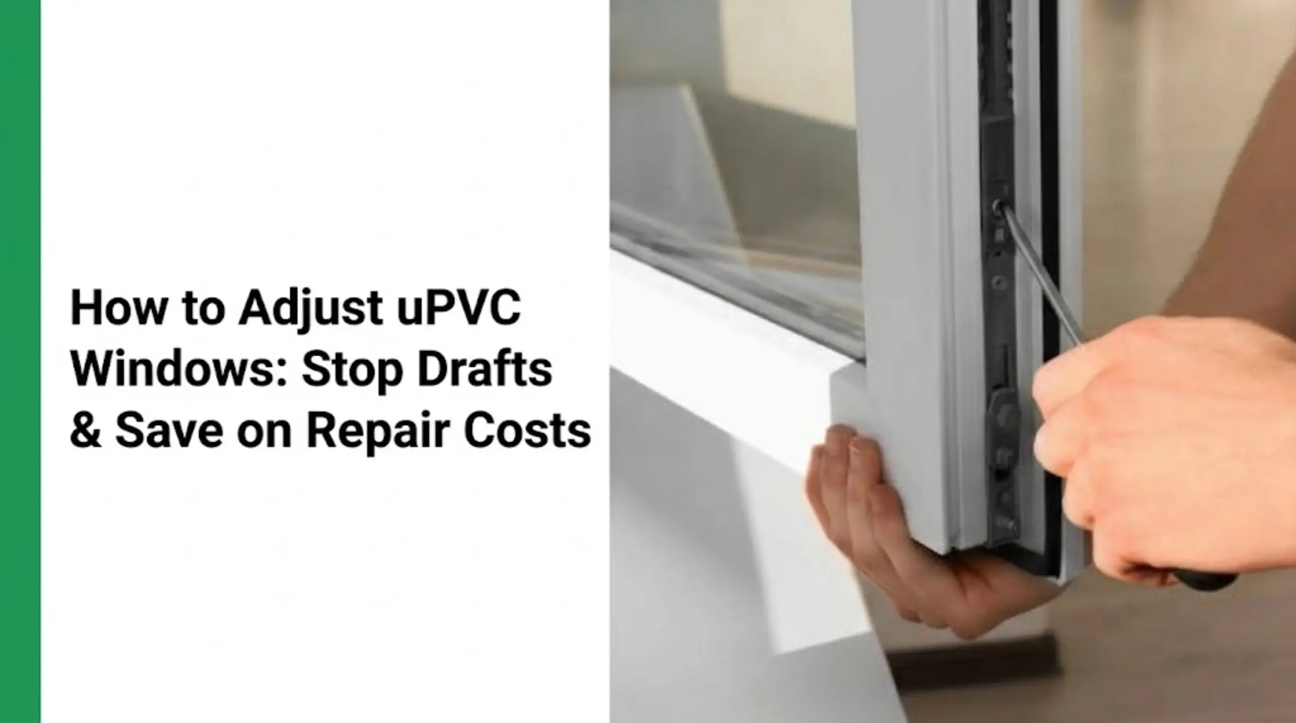 how to adjust upvc windows