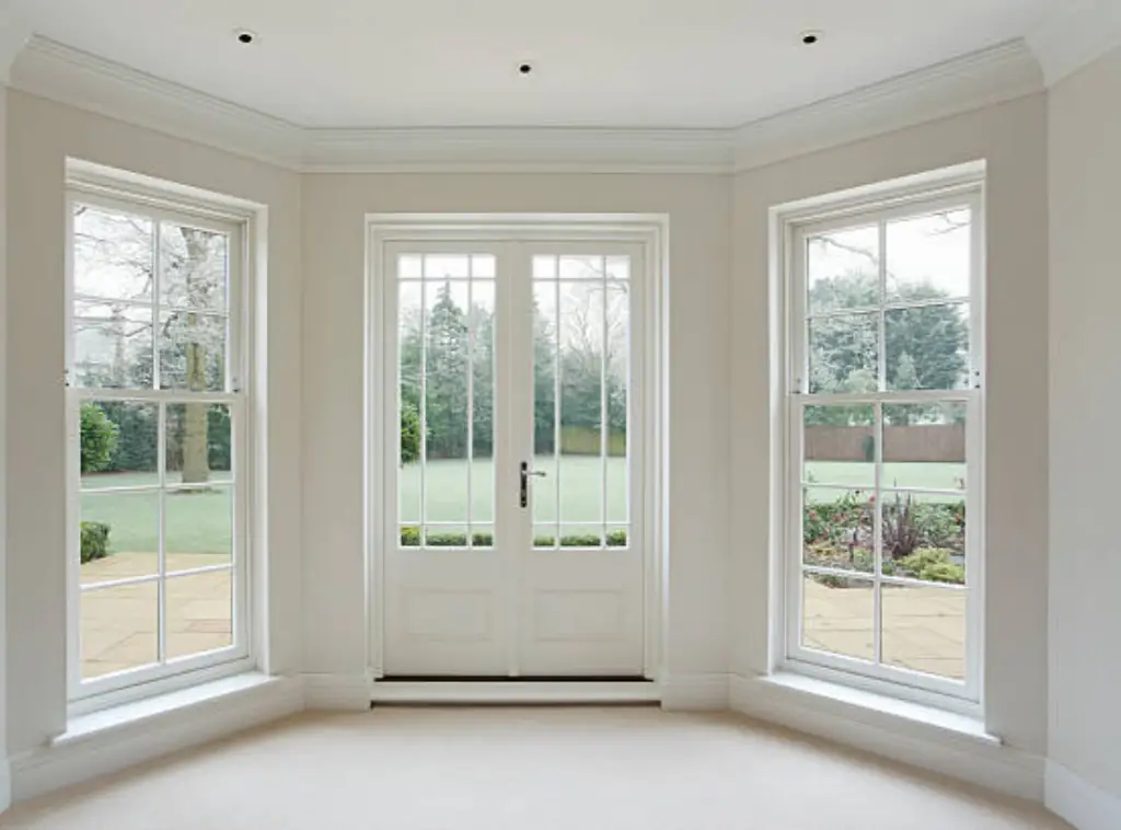 white french door