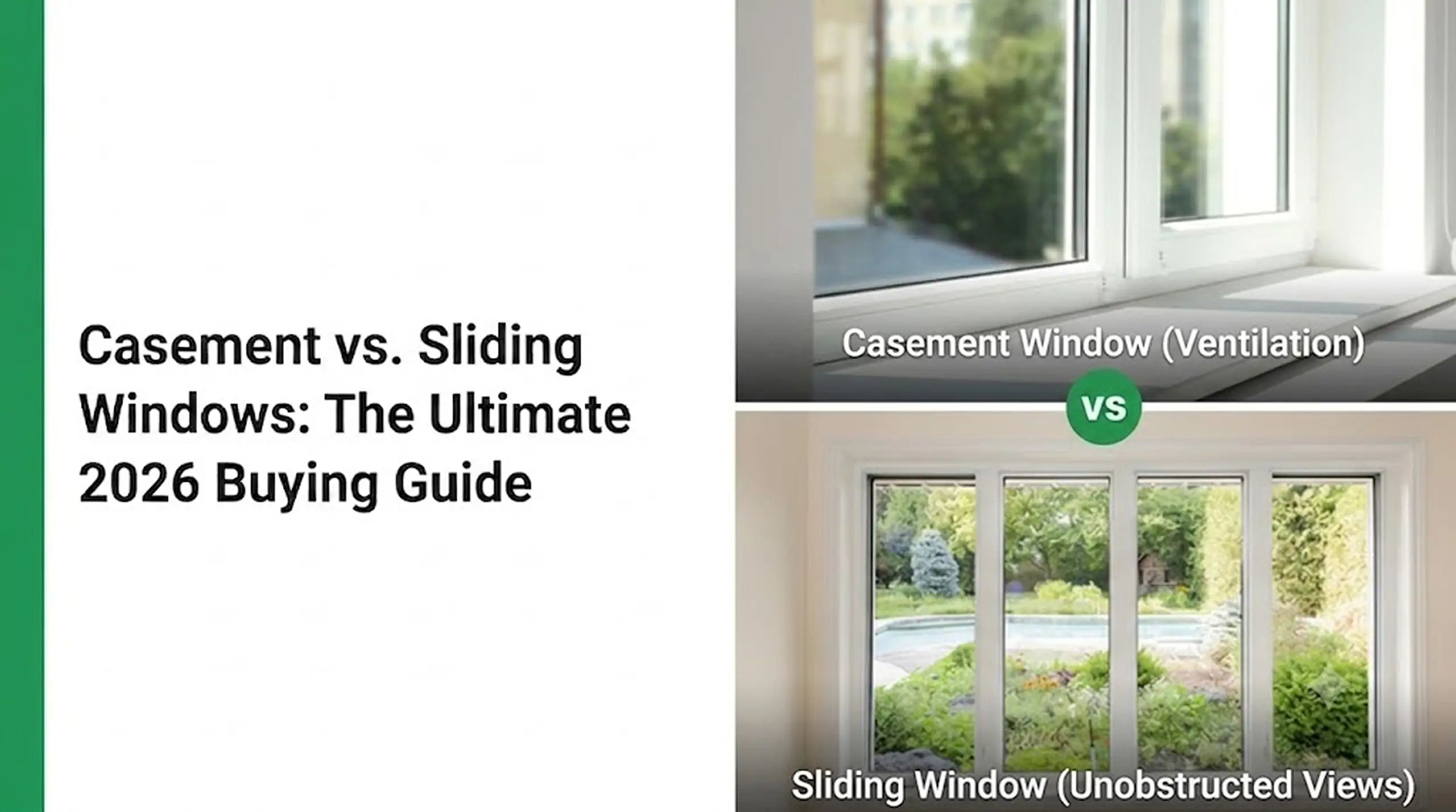 casement vs sliding windows
