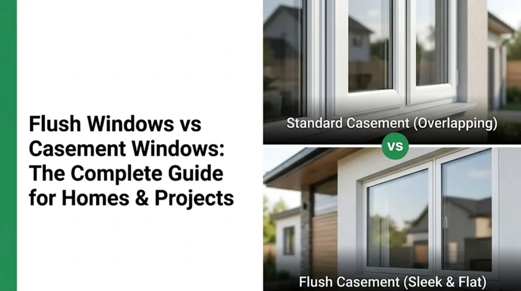 flush windows vs casement windows