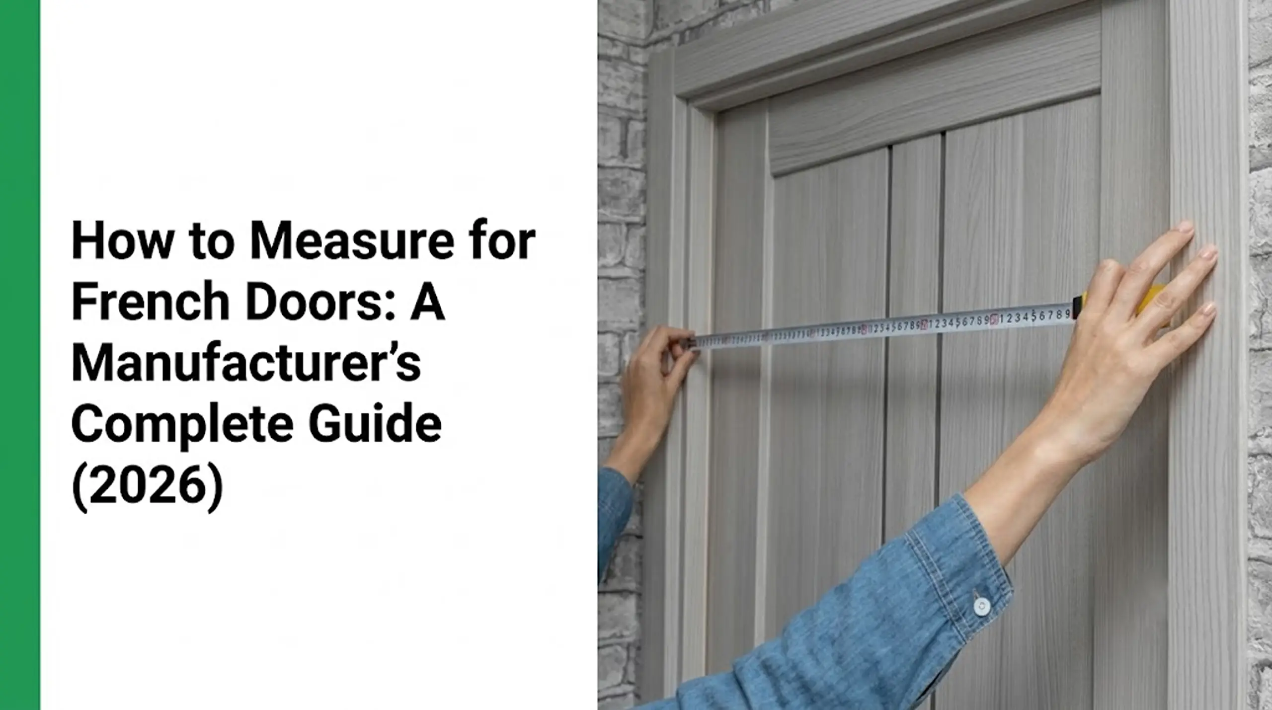 how to measure for french doors
