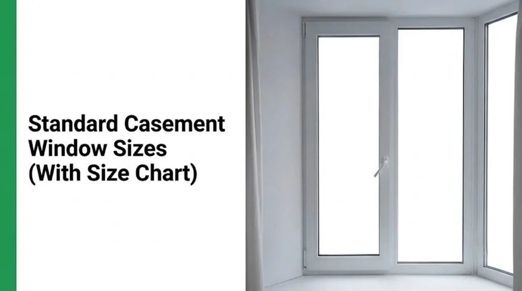 standard casement window sizes