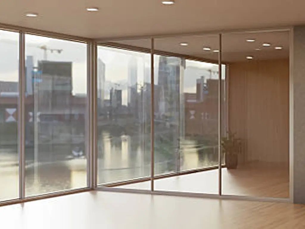top-hung slim frame glass doors