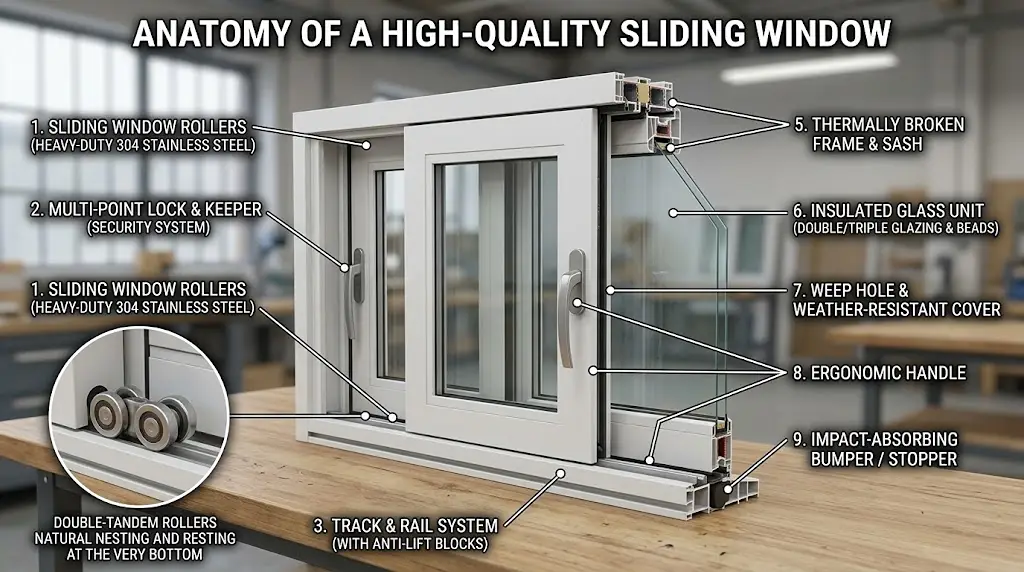 Sliding Window Parts Explained: How to Identify, Fix, and When to Replace 1 sliding window parts